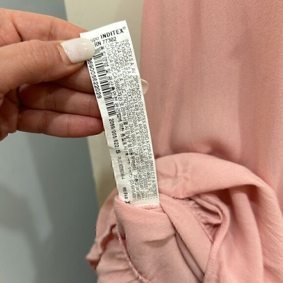 Pink Zara Top Ruffle Sleeve - Picture 5 of 6